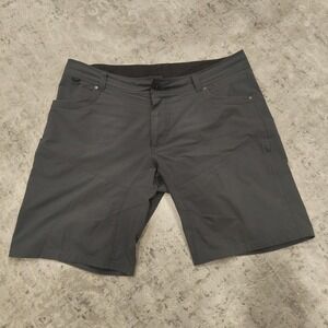 Kuhl Shorts Mens Size 40 Gray‎ Flat Front Hiking Outdoors Performance